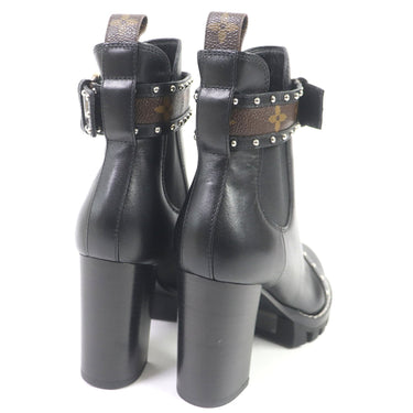 LOUIS VUITTON Ankle boots Main: Leather black Star trail line Women 36 Used Authentic